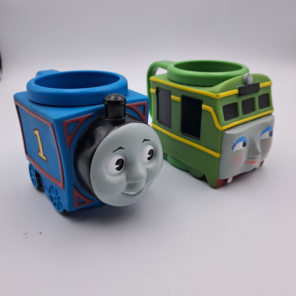 Vintage Thomas The Tank Engine & Daisy  Plastic Mug Cup Applause 1995 Toddler